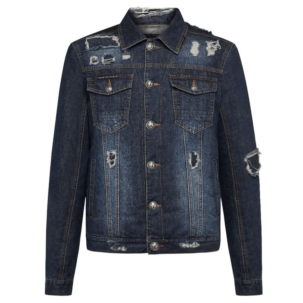 NWT - Philipp Plein Night & Day Men's Denim Jacket🎸
